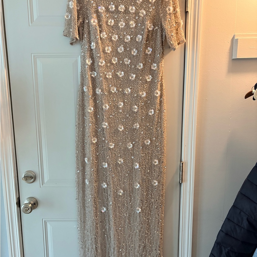 Adrianna Papell Beige Dress